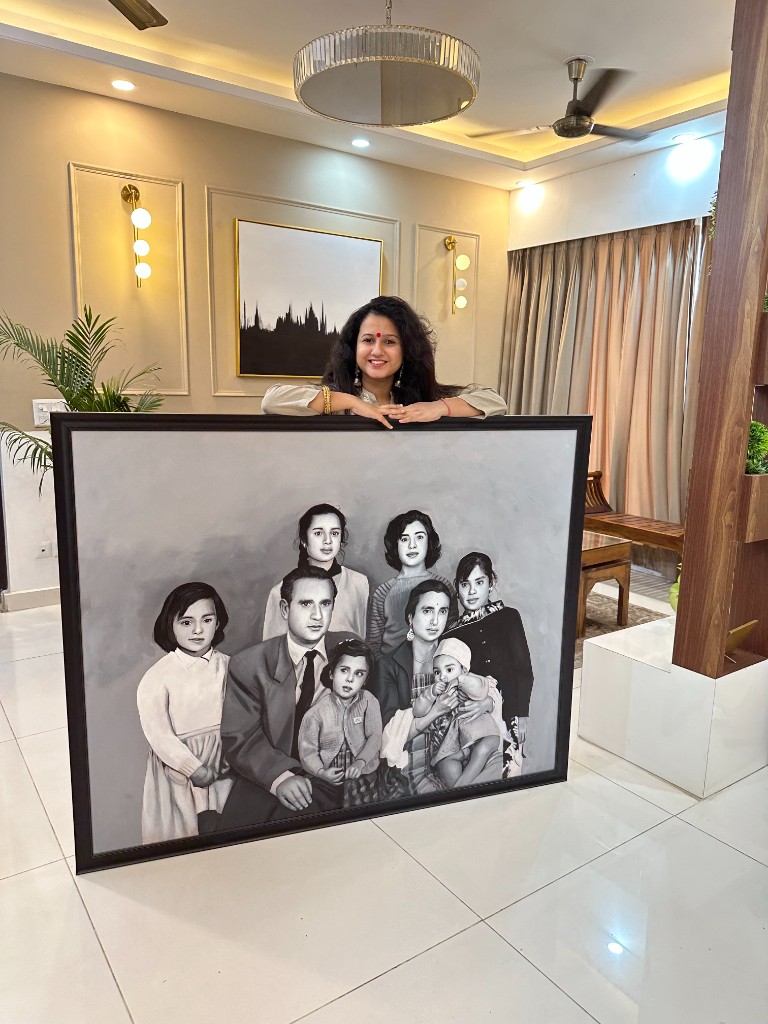 Family Portrait Black & White