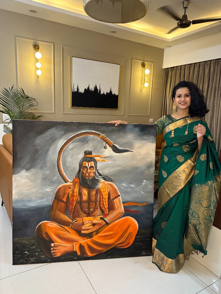 Lord Hanuman in Meditation