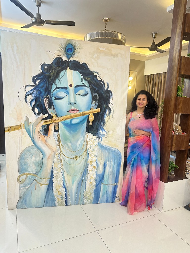 Lord Krishna Playing Flute